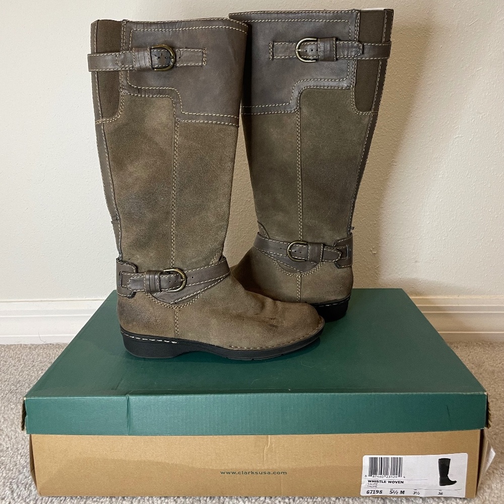 Clarks Brown Riding Boots